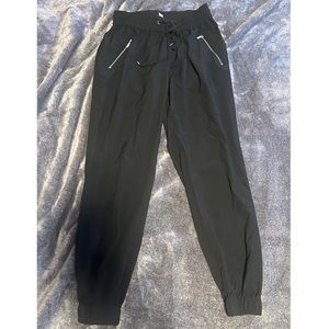CalvinKlein black pants with silver zipper